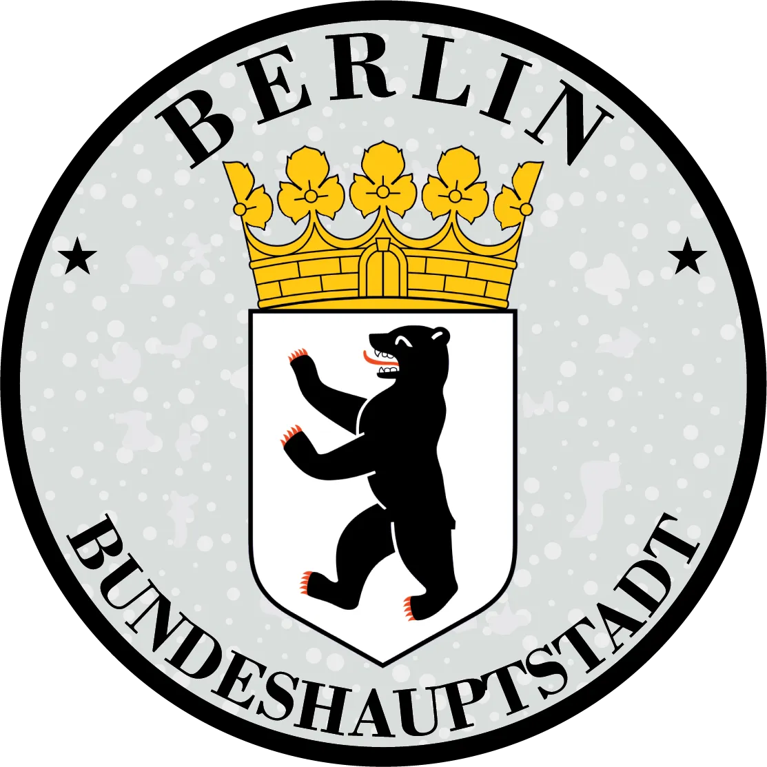 TÜV Kennzeichen-Sticker Bundeshauptstadt Nummernschild plakette