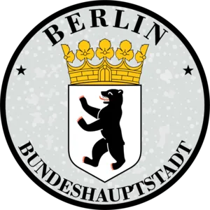 TÜV Kennzeichen-Sticker Bundeshauptstadt Nummernschild plakette