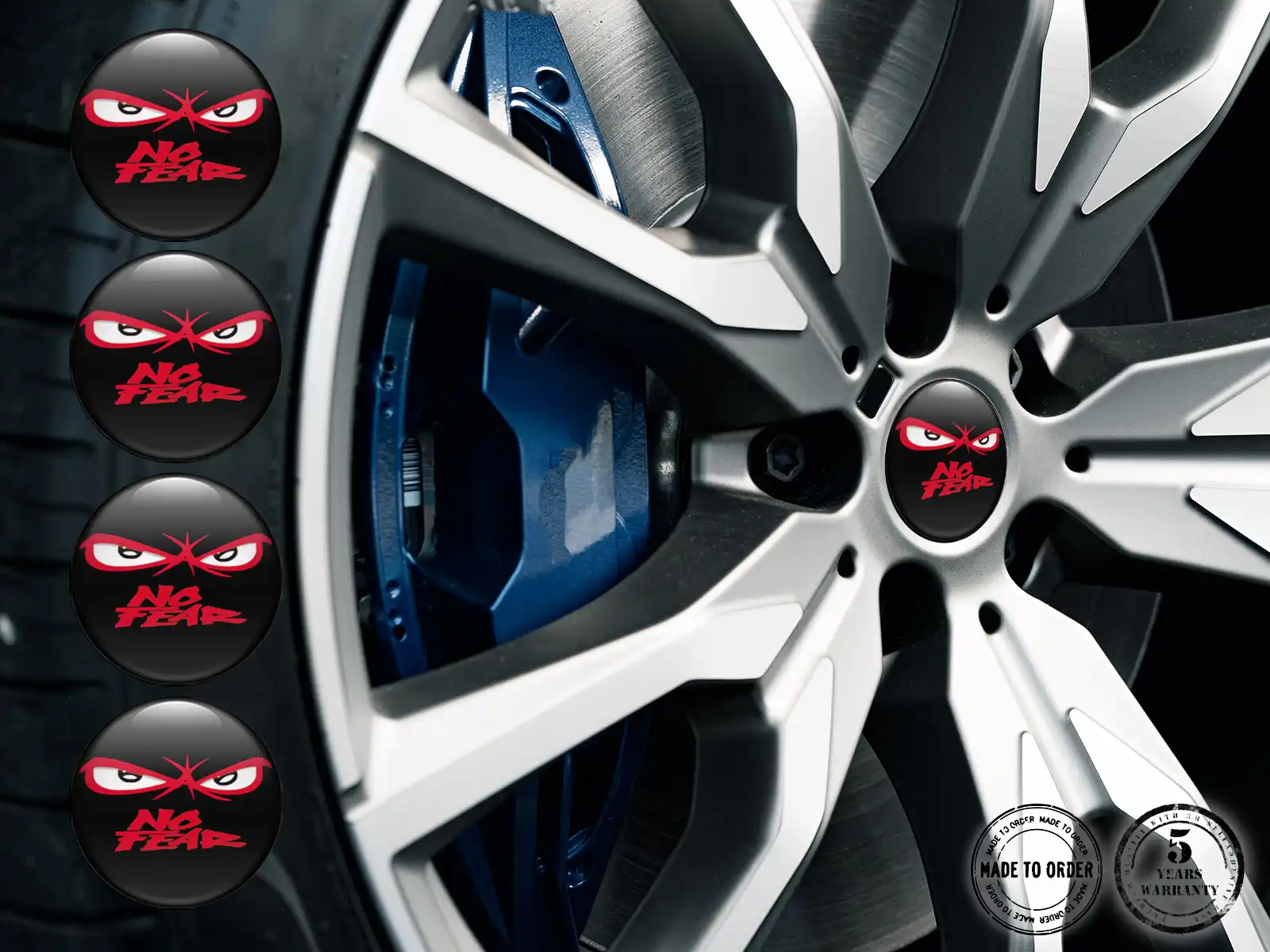 Rims Code Inside Sticker Sticker on Rims Domed Badge Edition
